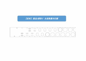 3個取り金型への更新による生産性向上&コストダウン